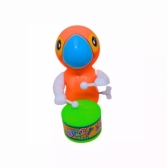Brinquedo Animais Dino Papagaio Toca Tambor Infantil