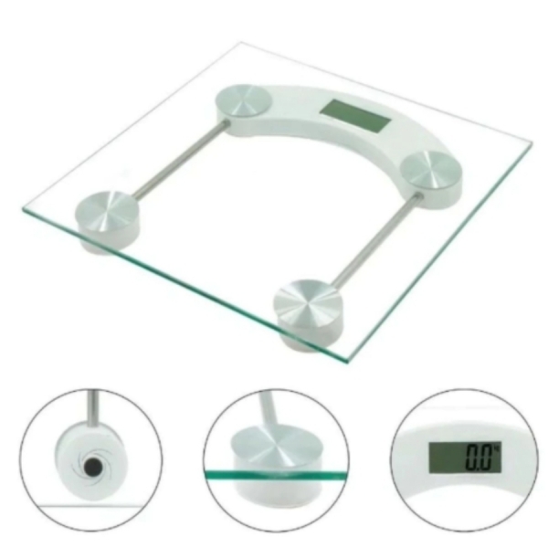 Balança Corporal Digital até 180kg (PROMOÇÃO) Com Vidro Temperado + Bateria