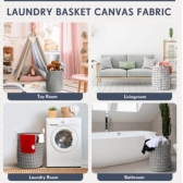 Cesto Dobrável Marron para Roupas e Brinquedos Organize com Estilo A Escolha Perfeita para Roupas e Brinquedos Ordem