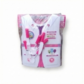 Brinquedo Kit Chef De Cozinha Com Colete 7 Peças