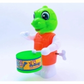 Brinquedo Animais Dino Papagaio Toca Tambor Infantil