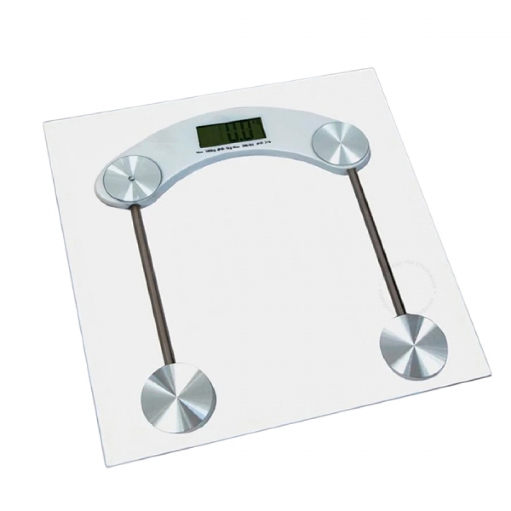 Balança Corporal Digital até 180kg (PROMOÇÃO) Com Vidro Temperado + Bateria