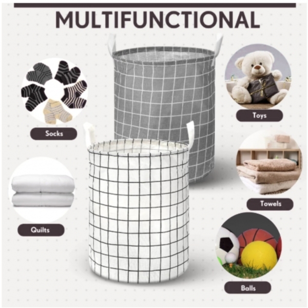 Cesto Dobrável Marron para Roupas e Brinquedos Organize com Estilo A Escolha Perfeita para Roupas e Brinquedos Ordem