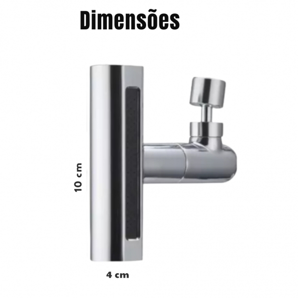 Adaptador Extensor De Torneira 360 Jato Duplo Economiza Água